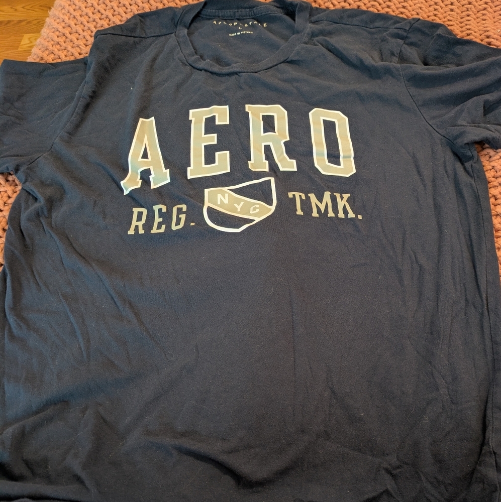 Aeropostale Dark Blue Graphic Tee